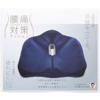 コジット 腰痛対策クッション ネイビー
