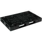 三甲 サンコー プラスチックパレット 4方差し片面使用型 D4-1016 ブラック ハンドリフト対応 樹脂パレット