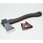 水野製作所 割込小斧 600g 焼曲柄 010-144 サック付 オノ 斧