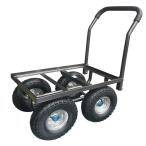 マツモト スチールカート TC4510FE エアータイヤ コンテナカー コンテナ1個 ハウスカー スチール 10インチタイヤ 運搬車 4輪