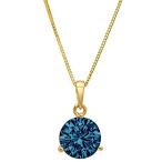 特別価格Clara Pucci 2.1 ct Round Cut Stunning Genuine Flawless Natural London Blue 好評販売中