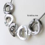 Yahoo! Yahoo!ショッピング(ヤフー ショッピング)ネックレス トレンド バイカラーメタル シンプル ミディアム オフィス、カジュアルもきれいめ レディースアクセサリー メール便送料無料