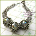 Yahoo! Yahoo!ショッピング(ヤフー ショッピング)ブレスレット バングル スワロフスキー 大粒 アンティーク フラワー チェーン 大人 華やか レディースパーティー 結婚式 おしゃれ 流行 送料無料