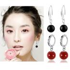 ロングピアスメノウ瑪瑙天然石アゲー...