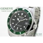 Yahoo! Yahoo!ショッピング(ヤフー ショッピング)【売り切れました】　腕時計GENEVE　YACHT　CLUB　AUTOMATIC34319自動巻スケルトン　BK/GR