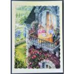 # открытка Susan * we la- балкон чай время ... за границей импорт редкость зарубежный. не использовался открытка 