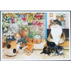 # открытка Anne * слоновая кость .. кошка кошка цветок за границей импорт редкость зарубежный. не использовался открытка 