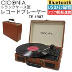 ショッピングusbメモリ CICONIA レコードプレーヤー TE-1907 レトロ クラシカル  ブラウン  USBメモリー 多機能 SDカード 再生 ブルートゥース