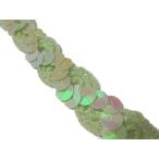 kilali рукоделие часть No.184 украшен блестками лезвие рукоделие для ( желтый зеленый цвет : зеленый ) ширина 1.3cm× длина 3m наматывать si-k in sequin