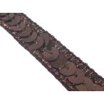 kilali рукоделие часть No.208_ украшен блестками лезвие ( Brown : чай цвет ) ширина 1.2cm× длина 3m наматывать si-k in sequin