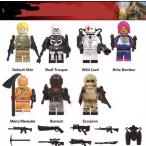 フォートナイト　レイブン　他　ミニフィグ　　8体　Dセット　武器付属　レゴ互換　　