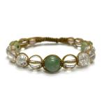 Yahoo! Yahoo!ショッピング(ヤフー ショッピング)翡翠 紐編み マクラメ編み ブレスレット （15.5-20cm） 213 天然石 パワーストーン