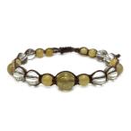 Yahoo! Yahoo!ショッピング(ヤフー ショッピング)シルバールチルクォーツ 紐編み マクラメ編み ブレスレット 208  （18-23cm） 天然石  パワーストーン