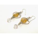 Yahoo! Yahoo!ショッピング(ヤフー ショッピング)シルバーワイヤー　シトリンのピアス