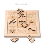ヒノキの昆虫パズル NH-03(立体パズル 型はめパズル 木製 木 木のおもちゃ 知育 玩具 知育玩具 知育パズル 指先の知育)