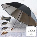 小宮商店 甲州織 裏縞模様 紳士 雨晴兼用 折り畳み傘 60cm 10本骨(傘 メンズ 折りたたみ傘 雨傘 日傘 兼用 UVカット) 1-2W