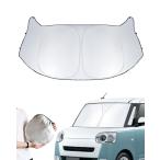 ショッピングサンシェード LANTU サンシェード 新型 ダイハツ ムーヴキャンバス 用ワンタッチ サンシェード 車 フロントガラス用 車種専用 ピッタリサイズ 4層構造