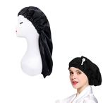 ショッピングナイトキャップ nalaina シルクナイトキャップ シルクキャップ ロングヘア用 枝毛防止 摩擦軽減 保湿美髪 天然 シルク100% ロングヘア用 お休みキャ