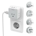  за границей переходник TESSAN C/BF/O/SE модель путешествие удобный товары розетка переходник удален мульти- переходник 6 шт. одновременно зарядка 3 шт 