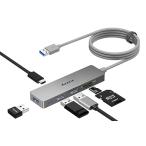 Aceele USB ступица USB порт USB 3.0 ступица супер тонкий 6-in-1 SD/TF слот +3*USB 3.0 порт + Micro USB