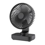 Joneytech充電式卓上扇風機 小型 静音左右自動首振り4000mAh USB静音 ポータブル扇風機 約15H連続使用 電池残量表示 4段階