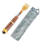 .. рука 5 -ступенчатый эластичный самый длинный 53cm переносной модный спина .. палка антибактериальный полимер материалы массаж * мяч имеется ( Brown )