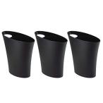 umbraスリムゴミ箱楕円ふたなし...