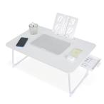 VECELO low стол складной стол ширина 70× глубина 48× высота 30cm белый bed стол Mini стол предотвращение скольжения имеется выдвижной ящик есть 