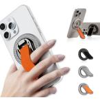 スマホリング MagSafe対応 スマホスタンド マグネット式 落下防止 取り外し 角度調整 バンカーリング 携帯リング メタルリング付き iP
