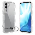 Arrows We2 Plus/F-51E用ケースクリア リング付き ウェーブ 可愛い マツと感 TPU 耐衝撃 超軽量 極薄 透明 黄ばみなし