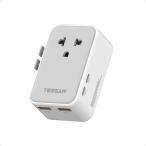  за границей переходник все мир соответствует TESSAN супер-тонкий compact type путешествие за границу для розетка изменение контейнер C BF O A модель соответствует 4USB(2USB-C) есть 