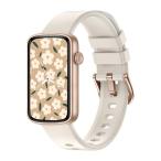 SHANG WING スマートウォッチ レディース iphone対応 アンドロイド対応 リストバンド型 腕時計 Smart Watch 着信通知