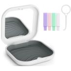 xuanli мундштук кейс держатель кейс зеркало имеется зуб стебель корректирующий кейс мундштук inserting . легкий .-..-. часть искусственный зуб. кейс мобильный 