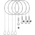 MYCOLO ピクチャーレールワイヤー フック 後入れ 超小 直径1mm ワイヤーフック ステンレス製 高さ調整 額縁 絵画 写真 時計 吊り下