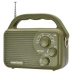 オーム(OHM)AudioComm ラジオ 防水 AM/FMアウトドアラジオ 電池式 IP65 ポータブルラジオ ワイドFM 防災ラジオ RAD