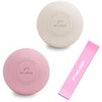 MOJEER マッサージボール ストレッチボール 2個セット 筋膜リリース 肩/背中/腰/ふくらはぎ/足裏 全身 ツボ押しグッズ 筋膜球 筋膜