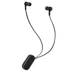 エレコム ワイヤレスイヤホン Bluetooth bund 巻き取りタイプ クリップ付き スモークブラック LBT-HPC17BK