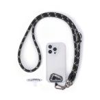 ショッピングストラップホルダー [project-cb] スマホストラップ ストラップホルダー *2 首掛け ショルダー 斜めがけ 極太 携帯ストラップ アウトドア 落下防止(