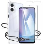Nutmeg2 листов пленка +1 кейс Galaxy A25 5G стекло пленка Galaxy A25 5G кейс прозрачный защитный корпус -тактный la