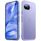JETech коврик кейс Google Pixel 9a 6.3 дюймовый 2025 для тонкий половина прозрачный коврик чувство задняя сторона смартфон покрытие отпечаток пальца предотвращение ( I 