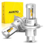 AUXITO H4 LED передняя фара соответствующий требованиям техосмотра HI/LO переключатель H4 led 4 раз яркость UP 3000K желтый высокая яркость LED chip установка 