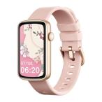 SHANG WING スマートウォッチ レディース iphone対応 アンドロイド対応 リストバンド型 腕時計 1.47インチ大画面 フルタッチ