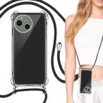 ショッピングAQUOS AQUOS R9 R10 ケース クリア 透明 カバー AQUOSR10 ショルダー 掛縄け ストラップ付き 斜めがけ 携帯ケース 適用 アクオ