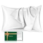 ショッピングシルク 枕カバー SGMSILK シルク 枕 カバー 22匁 100%天然 6A級 50x70cm ファスナー式 OEKO-TEX認証 片面シルク ピローケース