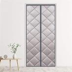 Liveinu コットンカーテン 玄関 ドア用 マグネット暖簾自動で閉まる 間仕切りカーテン 冬 厚い 冷暖房効率UP 省電対策 高断熱 遮光