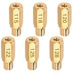 メインジェットJetsetmoto 6オーバーメインジェットセット (ケイヒン) #115#118#120#122#125#128 (6mmX1