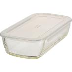 ショッピングハリオ HARIO(ハリオ) 日本製 耐熱ガラス製 保存容器 角 900ml BUONO kitchen KSTL-90-TW クリア