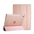 ProCase iPad 9/8/7 кейс (2021 2020 2019) половина прозрачный задний покрытие Smart покрытие легкий три складывать подставка iP