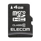 メール便発送 エレコム MicroSDHCカード データ復旧サービス付 Class10 4GB MF-MSD004GC10R