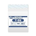 （まとめ買い）HEIKO OPP袋 クリスタルパック T-DS (テープ付き) 100枚 〔×5〕
